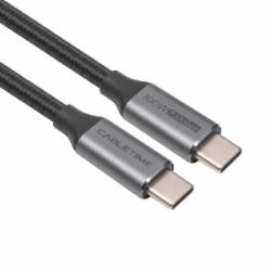 Кабель CableTime Cabletime USB3.1, USB-C - USB-C, 20Gbps, 100W, 20V/ 5A, 4K/ 60HZ, 2м 2 м black (CA914234)