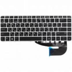 Клавиатура PowerPlant (KB315055) HP Elitebook 840 G3 черная, серебристый фрейм black