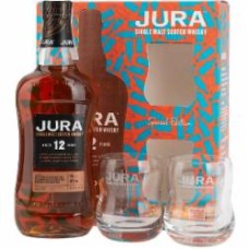Виски Jura Isle of Jura 12yo 0,7л с двумя бокалами 0,7 л