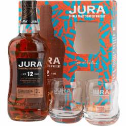 Виски Jura Isle of Jura 12yo 0,7л с двумя бокалами 0,7 л