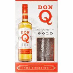 Ром Don Q Don Q Gold 0,700 + бокал 0,7 л