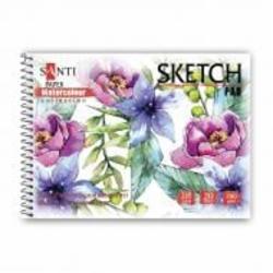 Альбом для акварели Flowers А5 Paper Watercolour Collection 20 лист. 130497 Santi