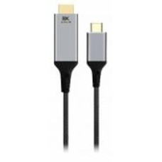 Кабель Cablexpert USB-C на HDMI, 8K 60 Гц 2 м grey (A-CM-HDMIM8K-2M)