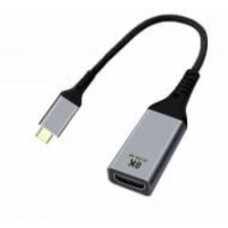 Адаптер Cablexpert USB-C на HDMI, 8К 60 Гц 0,15 м серый (A-CM-HDMIF8K)