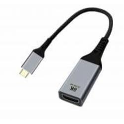 Адаптер Cablexpert USB-C на HDMI, 8К 60 Гц 0,15 м серый (A-CM-HDMIF8K)