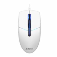 Мышка A4Tech USB, синяя подсветка, 1200 dpi white (N-530S)