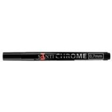 Маркер зеркальный Santi Chrome 0,7 мм серебряный