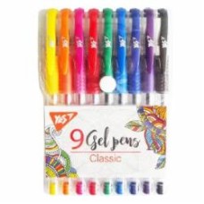Набор ручек гелевых YES Classic 9 шт (5056574429285)