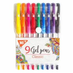 Набор ручек гелевых YES Classic 9 шт (5056574429285)