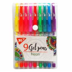 Набор ручек гелевых YES Neon 9 шт (5056574429308)