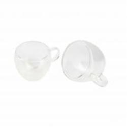 Набор чашек Bergner стеклянных Coffee & tea lovers BG-20114-MM