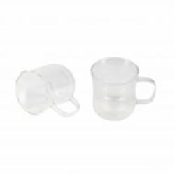 Набор чашек Bergner стеклянных Coffee & tea lovers BG-20115-MM