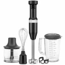 Блендер погружной KitchenAid 5KHBV83EBM с аксессуарами матовый черный