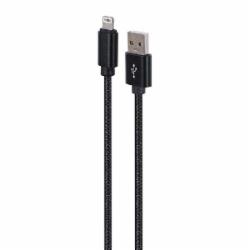 Кабель Cablexpert USB 2.0 А-тато/Lightning 2 м black (CCDB-mUSB2B-AMLM-6)