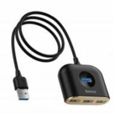 USB-хаб BASEUS Square Round 4 in 1 USB3.0 - USB 3.0 / 3 х USB 2.0 Black (CAHUB-AY01)