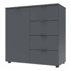 Комод Doros Рон 1 800x810x380 мм графит/графит