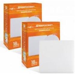 Светильник встраиваемый (Downlight) Євросвітло квадрат LED-S-120-18 без рамки набір 2 шт. 4200 К белый 58101