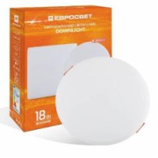 Светильник светодиодный встраиваемый Євросвітло LED-R-120-18 18Вт коло без рамки набір 2 шт. 4200 К 58103