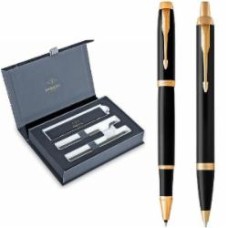 Набор ручек Parker IM Black GT RB+BP 22 082b24 (роллер + шариковая)