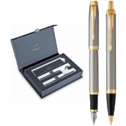 Набор ручек Parker IM Brushed Metal GT FP+BP 22 292b24 (перьевая + шариковая)