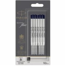 Набор стержней шариковых QuinkFlow M 10 232BK10 1 мм черный Parker 10 шт.