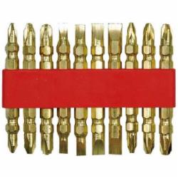 Набор бит Vorel в держателе GOLD 10 шт. 66112