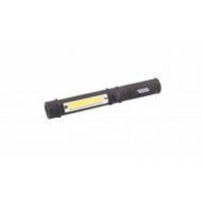Фонарь светодиодный MasterTool ручной магнитный 1W LED/1W COB LED/90 lum/6500К/50 м/3xAAA ABS (94-0806) черный
