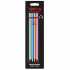 Набор карандашей WCP Metallic Assorted Colors HB блистер 4 шт Rotring Drawing