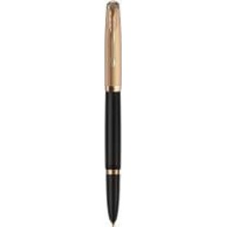 Ручка перьевая Parker Ручка Паркер Parker 51 Deluxe Black позол. перо
