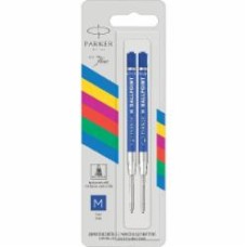 Стержень для шариковых ручек QuinkFlow M блістер (10 262BLU2) 150 мм 1 мм синий Parker 2 шт.