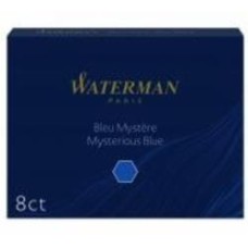 Картридж для перьевых ручек (52 007) 40 мм 1 мм синий Waterman 8 шт.
