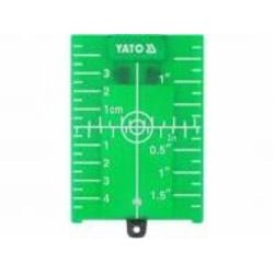 Мишень лазерный YATO для нивелира зеленая YT-30465