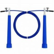 Скакалка EasyFit Speed Cable Rope 3 м со стальным тросом и регулируемой длиной синяя EF-2039-BL
