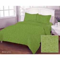 Комплект постельного белья полуторный BUBBLE GREEN GOLD USA зеленый Zastelli Комплект постельного белья полуторный BUBBLE GREEN GOLD USA зеленый Zastelli