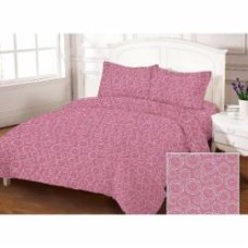 Комплект постельного белья двуспальный BUBBLE Plum GOLD USA розовый Zastelli
