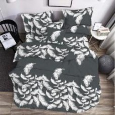 Комплект постельного белья двуспальный Y20933 GREY серый Zastelli