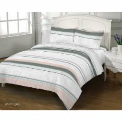 Комплект постельного белья двуспальный 2847 C GREY GOLD USA белый Zastelli