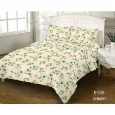 Комплект постельного белья евро 5135 Cream GOLD USA молочный Zastelli