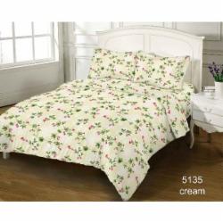 Комплект постельного белья евро 5135 Cream GOLD USA молочный Zastelli