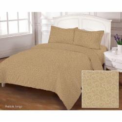 Комплект постельного белья евро BUBBLE BEIGE GOLD USA коричневый Zastelli