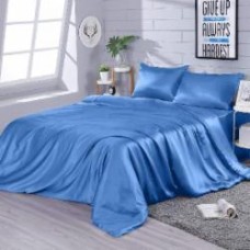 Комплект постельного белья семейный Dark Blue синий Zastelli