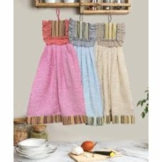 Набор полотенец Dress Stripe 3 шт. 34x50 см синий/розовый/бежевый Zastelli