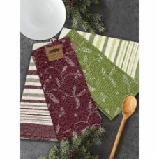 Набор полотенец Jacquard 4 шт. 46x71 см бордовый/зеленый Zastelli