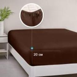 Простынь 19-1217 Mustang 160x200 см коричневый Zastelli Простынь 19-1217 Mustang 160x200 см коричневый Zastelli