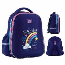 Рюкзак школьный GoPack Education полукаркасный Cute Rainbow GO24-165M-1