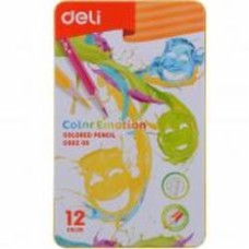 Карандаши цветные Color Emotion 12 цветов EC00205 Deli