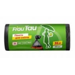 Мешки для бытового мусора Frau Tau HD крепкие 35 л 50 шт.