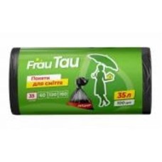 Мешки для бытового мусора Frau Tau HD крепкие 35 л 100 шт.
