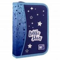 Пенал с клапаном Little Star HP-03 YES фиолетовый с рисунком