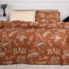 Комплект постельного белья Бязь Ranforce Elite 17-0509 Beer Bar Porter 160х220 см мультиколор MirSon
